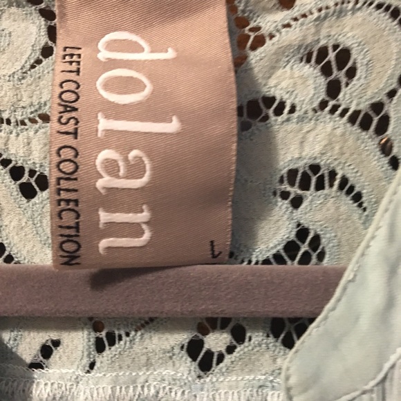 Size L Lace Back Mixed Media Tank by Dolan LC - Picture 2 of 6